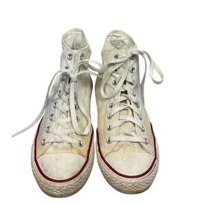 Converse Chuck Taylor All Star High Top White Canvas Sneakers men 10